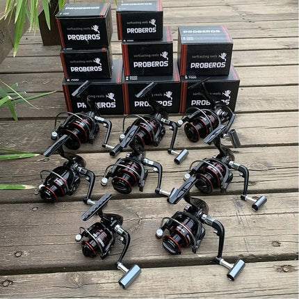 PRBBEROS Carp Fishing Reel Saltwater Spinning Reel 5.2:1 Metal Fishing Carretilha De Pesca Molinetes Tackle Lureswholesale