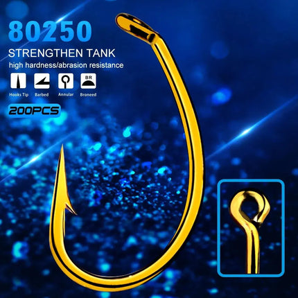 PRO BEROS brand fishing gear fly hook High carbon fly fishing naked hook gold single hook Lureswholesale