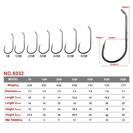 PRO BEROS fishing gear Fishing gear Hooks with barbs High carbon steel single hook fishing accessories Lureswholesale