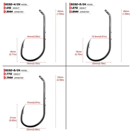 PRO BEROS fishing gear Fishing gear Hooks with barbs High carbon steel single hook fishing accessories Lureswholesale