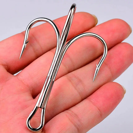 PROBEROS 4X Treble Fishing Hook High Carbon Steel Hook 6/0#-10/0# Fishhooks Fishing Tackle 10pcs/bag Lureswholesale