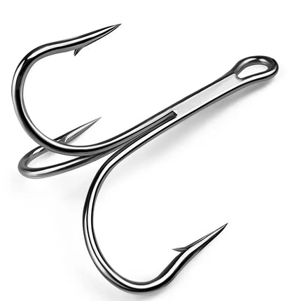 PROBEROS 4X Treble Fishing Hook High Carbon Steel Hook 6/0#-10/0# Fishhooks Fishing Tackle 10pcs/bag Lureswholesale