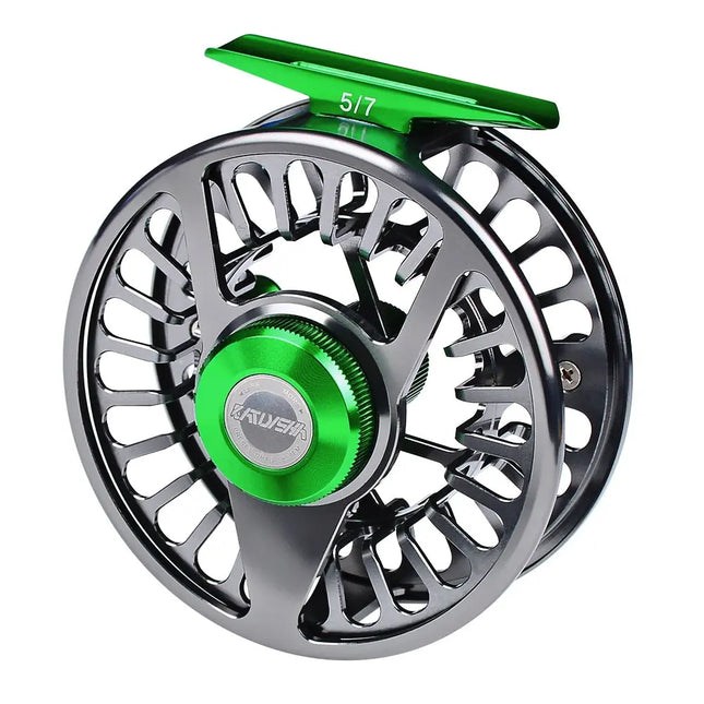 PROBEROS Aluminum Alloy Fly Fishing Reel 2+1 BB Fly Wheel CNC Machine Cut Large Arbor Die Casting Fly Reel Lureswholesale