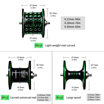 PROBEROS Baitcasting Reel 10kg Max Drag Power 7.2:1 Bait Drag Casting Wheel Saltwater Fishing Reel Lureswholesale