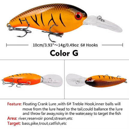 PROBEROS Crankbaits Set Fishing Lure Hard Baits Swim baits Boat Ocean Topwater Lures Kit Fishing Tackle Hard Baits Lureswholesale