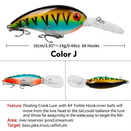 PROBEROS Crankbaits Set Fishing Lure Hard Baits Swim baits Boat Ocean Topwater Lures Kit Fishing Tackle Hard Baits Lureswholesale