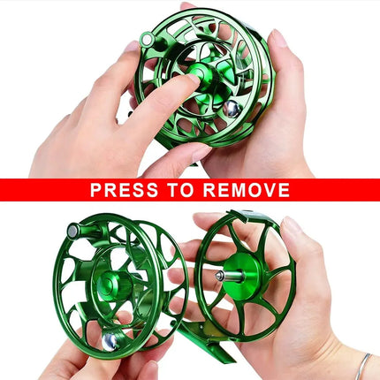 PROBEROS Fly Fishing Reel 2+1BB Speed Ratio Fishing Reel with CNC-Machined Aluminum Alloy Body Fly Reels Lureswholesale