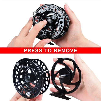 PROBEROS Full Metal Fly Fishing Reel 2+1BB Bearings 1:1 Sea Ice Lure Hand Raft Wheel Flying Fishing Reel Lureswholesale