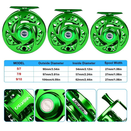 PROBEROS Full Metal Fly Fishing Reel 2+1BB Bearings 1:1 Sea Ice Lure Hand Raft Wheel Flying Fishing Reel Lureswholesale