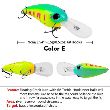 PROBEROS Hard Plastic Bait Hard Fishing Lure Crankbait Floating Wobblers Fishing Lure Set Saltwater Lureswholesale