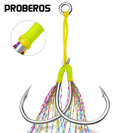 PROBEROS High Carbon Fishing Hook Jigging Hooks with Strong Quality Lureswholesale