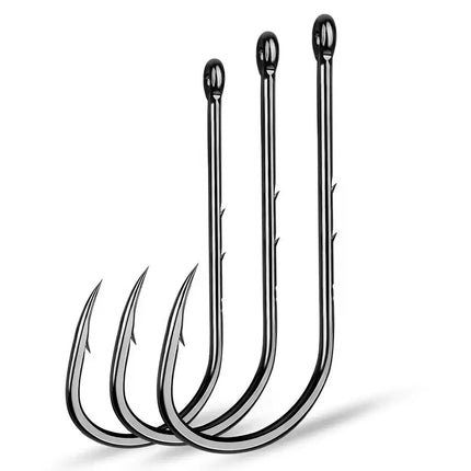 PROBEROS High Carbon Steel Barbed Fishing Hooks Long Shank Baitholder Fishhook Jig Big Single Fishing Hoook Lureswholesale