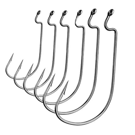 PROBEROS High Carbon Steel Nickel Worm Crank Hook Set Carp Fishing Hook Saltwater Sea Single Hooks Lureswholesale