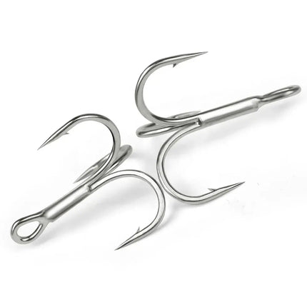 PROBEROS High Carbon Steel Treble Hook Round Bent Fishing Hooks Saltwater Triple Barbed Fish Hook Wholesale Lureswholesale