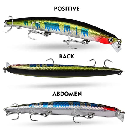 PROBEROS Long Distance Floating Minnow Lure 13cm 14.5g Sea Bass Bait Trolling Fishing Lure Wholesale Lureswholesale