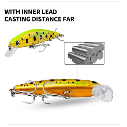 PROBEROS Luya Lures Slow Sinking Minnow 3G/4.5cm Bionic lures New Luya DW489 Lureswholesale