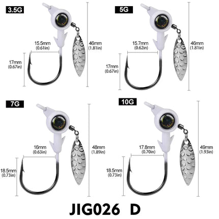 PROBEROS Round Jig Head Fishing Hook Rain Drop Tungsten Ice Fishing Jig Hook Soft Worm Jighook Fishing Accessories Lureswholesale