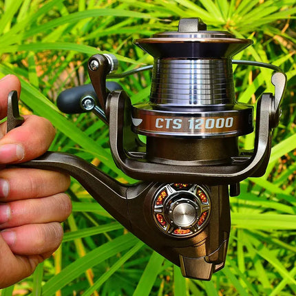 PROBEROS Saltwater Full Metal Spool Spinning Reel 14+1BB Ball Bearings Max Drag 30kg Carp Fishing Reel Lureswholesale