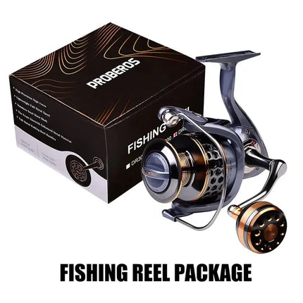 PROBEROS Saltwater Metal Spinning Fishing Reel Bearings Lure Fishing Metal Fish line Wheel Max Drag 21KG Lureswholesale