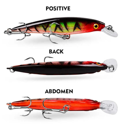 PROBEROS Sinking Minnow Lure With 6# Explosion Hook Hard Plastic Bait Artificial Fishing Lure Lureswholesale