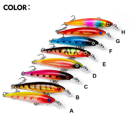 PROBEROS Sinking Minnow Lure With 6# Explosion Hook Hard Plastic Bait Artificial Fishing Lure Lureswholesale