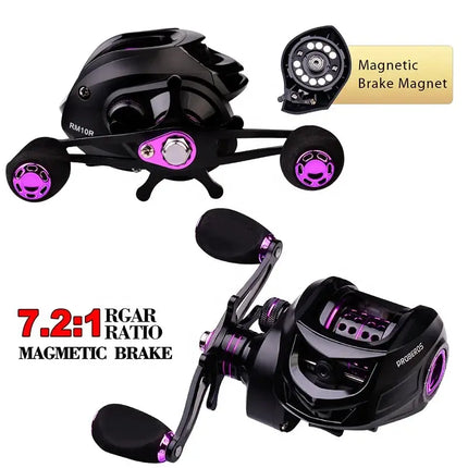 PROBEROS Waterproof Baitcasting Reel Left / Right Hand Casting Fishing Reel High Speed Wheel with Magnetic Brake System Lureswholesale