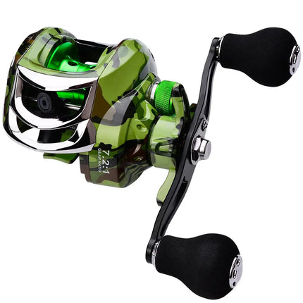 PROBEROS Waterproof Fishing Reel Camouflage Green 7.2:1 18+1 BB Baitcasting Wheel Bait Casting Reel Wholesale Lureswholesale