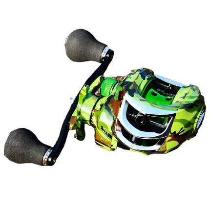 PROBEROS Waterproof Fishing Reel Camouflage Green 7.2:1 18+1 BB Baitcasting Wheel Bait Casting Reel Wholesale Lureswholesale