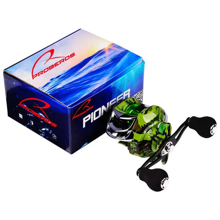 PROBEROS Waterproof Fishing Reel Camouflage Green 7.2:1 18+1 BB Baitcasting Wheel Bait Casting Reel Wholesale Lureswholesale