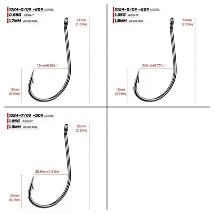 PROBEROS Wholesale High Carbon Steel Fishing Hook Maruseigo Hook Bait Holder Fish Hook Lureswholesale