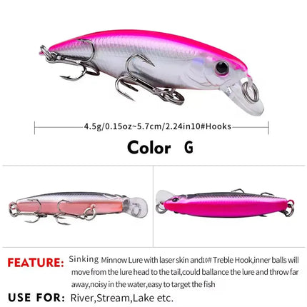 Plastic Hard Bait Crankbait Bass Wobblers Fishing Tackle Jerkbait Fishing Lures Lureswholesale