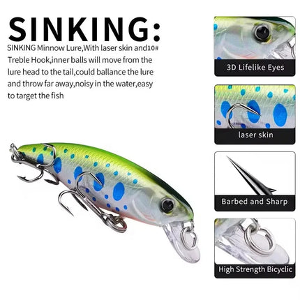 Plastic Hard Bait Crankbait Bass Wobblers Fishing Tackle Jerkbait Fishing Lures Lureswholesale