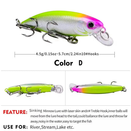 Plastic Hard Bait Crankbait Bass Wobblers Fishing Tackle Jerkbait Fishing Lures Lureswholesale