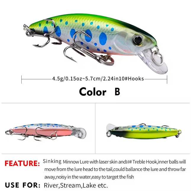 Plastic Hard Bait Crankbait Bass Wobblers Fishing Tackle Jerkbait Fishing Lures Lureswholesale