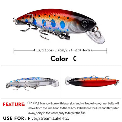 Plastic Hard Bait Crankbait Bass Wobblers Fishing Tackle Jerkbait Fishing Lures Lureswholesale