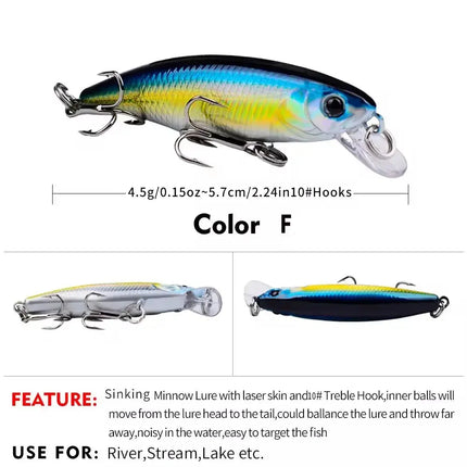 Plastic Hard Bait Crankbait Bass Wobblers Fishing Tackle Jerkbait Fishing Lures Lureswholesale