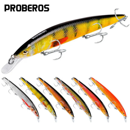 Proberos Brand Luamino Bait Plastic hard bait 15cm-18g fresh water bass all eat bait DW436 Lureswholesale