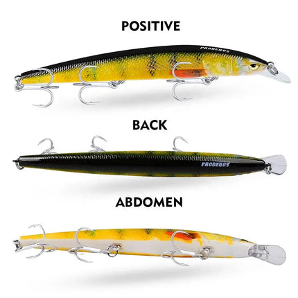 Proberos Brand Luamino Bait Plastic hard bait 15cm-18g fresh water bass all eat bait DW436 Lureswholesale