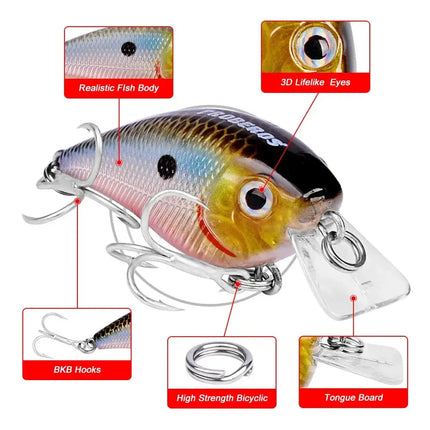 Proberos Small Rock Hard Bait Plastic Minnow Bionic bait with accessory Lureswholesale