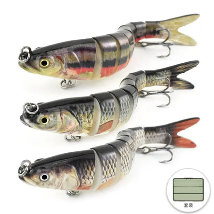 Ready To Ship Wholesale Eight segmented swimbait fishing lure kit lure bait fishing kit Lureswholesale