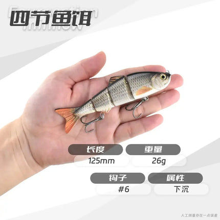 Ready to ship 3pcs in box fishing lure kit factory direct hard baits 12cm in stock jointed swimbait fishing lures Lureswholesale