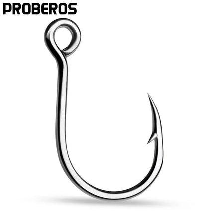 Saltwater Jigging Fishing Hook Big Hole Single Fishhook Sea Jigs Single Hook High Carbon Steel Fish Hooks Lureswholesale