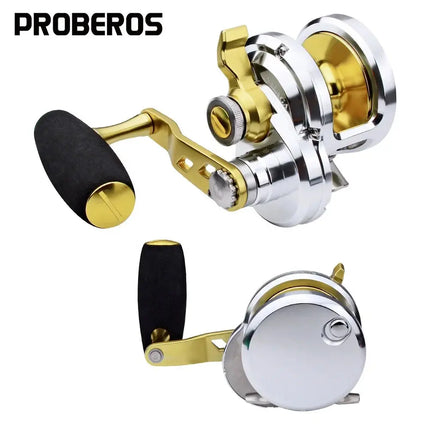 Saltwater Jigging Reel Big Game Trolling Fishing Reel CNC Jigs Fishing Wheel Levelwind Conventional Reel Wholesale Lureswholesale