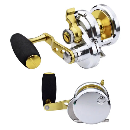 Saltwater Jigging Reel Big Game Trolling Fishing Reel CNC Jigs Fishing Wheel Levelwind Conventional Reel Wholesale Lureswholesale