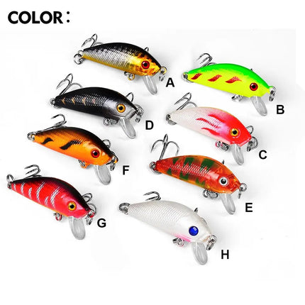 Sea Bass Fishing Lures 5cm 3.6g Floating CrankBait Crank Bait Tackle Artificial Hard Fishing Lure Lureswholesale