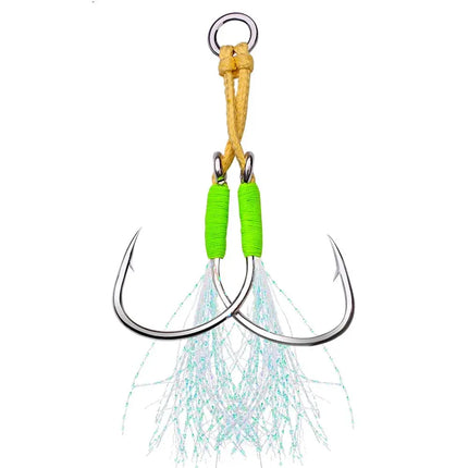 Sea Fishing hook KATUYSHA Auxiliary Hook 1/0 2/0 3/0 4/0 5/0 High Carbon Steel Jigging Assist Hook Lureswholesale