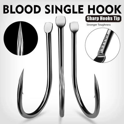 Sea fishing single hook anchor fish with thick hair binding pill world hook fishing bulk hook Lureswholesale