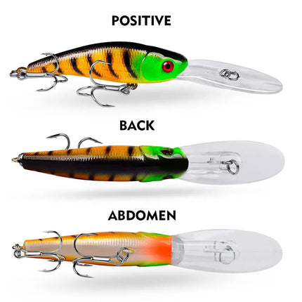 Sinking Minnow Fishing Lure 10cm 7.8g Artificial Plastic Bass Bait Crankbait with Treble Hook Wobbers Tackle Lureswholesale