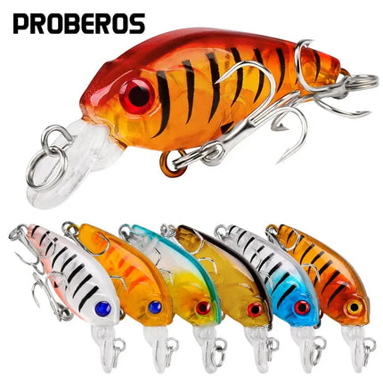 Sinking Minnow Fishing Lure 4.5cm 3.5g Mini Crank Bass Bait Wobblers Hard Crankbait Fishing Tackle Lureswholesale