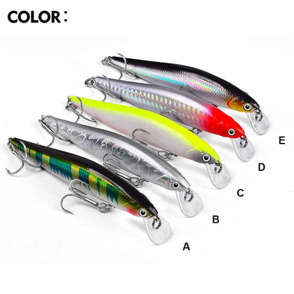 Sinking Minnow Fishing Lure 6cm 7.5cm 9cm 11cm Artificial Wobbers Plastic Hard Bassbait With Treble Hook Lureswholesale